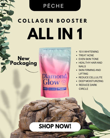 (NEW PACKAGING) PECHE, Diamond Glow, Whitening & Energy Booster